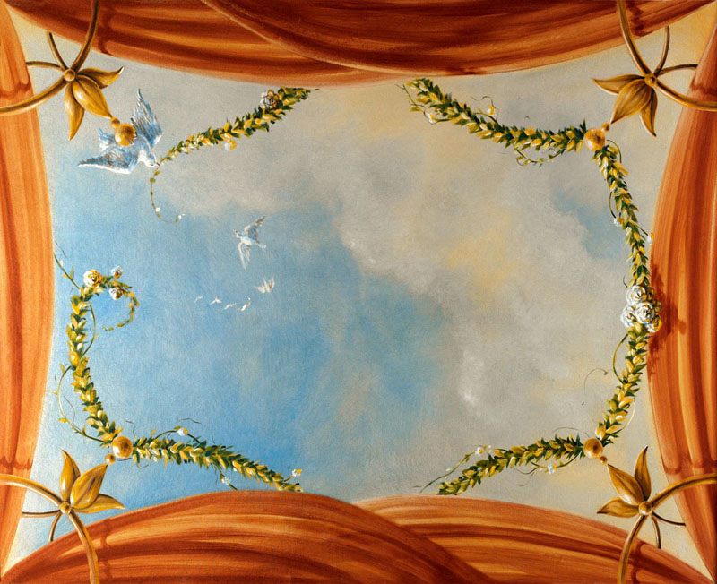 Trompe l'oeil PT 1009965 Soffitto